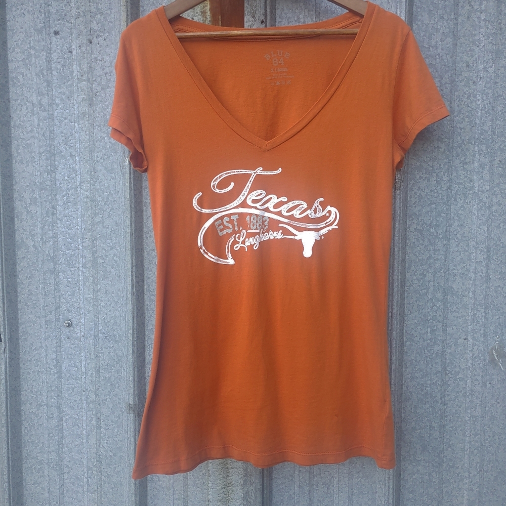 Texas Longhorns Graphic Orange Women's Top XL
